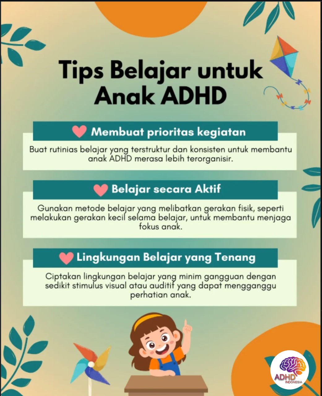 Strategi Belajar yang Cocok untuk Anak ADHD di Kabupaten Pidie